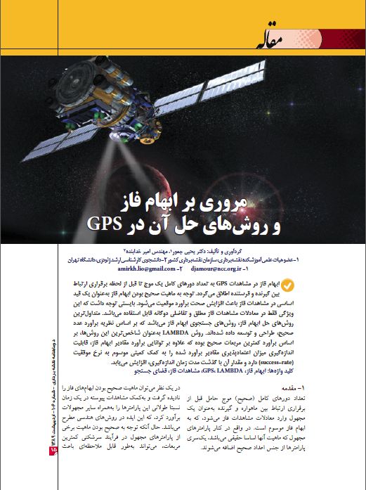 ابهام فاز جی پی اس مشاهدات فاز