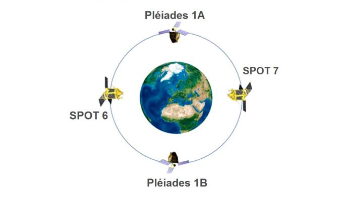 ماهواره های SPOT 6& 7 و Pleiades 1A & 1B
