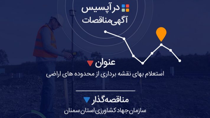 استعلام بهای نقشه برداری از محدوده های اراضی