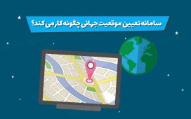 اینفوگرافیک فناوری تعیین موقعیت جهانی چگونه کار می کند