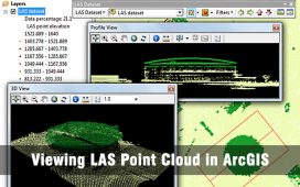 وارد کردن ابر نقطه به محیط GIS